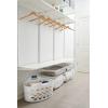 imageRubbermaid 15 Bushel Capacity Durable Versatile Flex N Carry Portable Flexible Laundry Basket With Convenient Carrying Handles White Organization and Storage for LaundryGarageHomeWide Basket