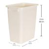 imageRubbermaid 21 Quart Traditional Kitchen Bathroom and Office Rectangular Plastic Open Wastebasket Trash Can Bisque1 Pack
