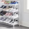 imageRubbermaid 3 Piece Storage Wire Stackable Cube Set Easy Assemble White for ClosetBookshelfToys MultiUse Home OrganizerShoe Shelf