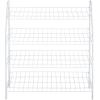imageRubbermaid 3 Piece Storage Wire Stackable Cube Set Easy Assemble White for ClosetBookshelfToys MultiUse Home OrganizerShoe Shelf
