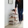 imageRubbermaid 3 Piece Storage Wire Stackable Cube Set Easy Assemble White for ClosetBookshelfToys MultiUse Home OrganizerShoe Shelf