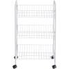 imageRubbermaid 3 Piece Storage Wire Stackable Cube Set Easy Assemble White for ClosetBookshelfToys MultiUse Home OrganizerStorage Cart