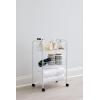 imageRubbermaid 3 Piece Storage Wire Stackable Cube Set Easy Assemble White for ClosetBookshelfToys MultiUse Home OrganizerStorage Cart