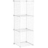 imageRubbermaid 3 Piece Storage Wire Stackable Cube Set Easy Assemble White for ClosetBookshelfToys MultiUse Home OrganizerStorage Cubes
