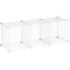 imageRubbermaid 3 Piece Storage Wire Stackable Cube Set Easy Assemble White for ClosetBookshelfToys MultiUse Home OrganizerStorage Cubes
