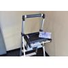 imageRubbermaid 3Step Ladder Aluminum Lightweight Folding Step Stool with Project Tray Silver Tested to US Safety Standards No Assembly Required3Step w Oversized Project Tray