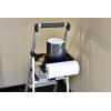 imageRubbermaid 3Step Ladder Aluminum Lightweight Folding Step Stool with Project Tray Silver Tested to US Safety Standards No Assembly Required3Step w Oversized Project Tray