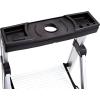 imageRubbermaid 3Step Ladder Aluminum Lightweight Folding Step Stool with Project Tray Silver Tested to US Safety Standards No Assembly RequiredLadder with Project Top