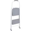 imageRubbermaid 3Step Steel Ladder with Project Tray Folding Step Stool with Hand Grip and NonSlip Feet White Tested to ANSI US Safety Standards No Assembly Required Amazon Exclusive2Step