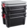 imageRubbermaid ActionPacker 48 Gal with 8 Gal Containers Nested Lockable Storage Bins Industrial Rugged Storage Container Bundle with Lids24 galPack of 2