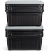 imageRubbermaid ActionPacker 48 Gal with 8 Gal Containers Nested Lockable Storage Bins Industrial Rugged Storage Container Bundle with Lids24 galPack of 2