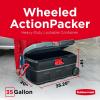imageRubbermaid ActionPacker 48 Gal with 8 Gal Containers Nested Lockable Storage Bins Industrial Rugged Storage Container Bundle with Lids35 Gal Wheeled  1 Pack