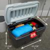 imageRubbermaid ActionPacker 48 Gal with 8 Gal Containers Nested Lockable Storage Bins Industrial Rugged Storage Container Bundle with Lids35 galPack of 1
