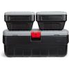 imageRubbermaid ActionPacker 48 Gal with 8 Gal Containers Nested Lockable Storage Bins Industrial Rugged Storage Container Bundle with Lids48 gal Bundle