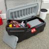 imageRubbermaid ActionPacker 48 Gal with 8 Gal Containers Nested Lockable Storage Bins Industrial Rugged Storage Container Bundle with Lids48 gal Bundle