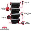 imageRubbermaid ActionPacker 48 Gal with 8 Gal Containers Nested Lockable Storage Bins Industrial Rugged Storage Container Bundle with Lids8 galPack of 4