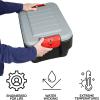 imageRubbermaid ActionPacker 48 Gal with 8 Gal Containers Nested Lockable Storage Bins Industrial Rugged Storage Container Bundle with Lids8 galPack of 4