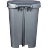 imageRubbermaid Classic 13 Gallon Premium StepOn Trash Can with Lid and StainlessSteel Pedal White Waste Bin for KitchenGunmetal Blue