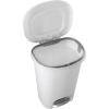 imageRubbermaid Classic 13 Gallon Premium StepOn Trash Can with Lid and StainlessSteel Pedal White Waste Bin for KitchenWhite