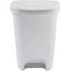 imageRubbermaid Classic 13 Gallon Premium StepOn Trash Can with Lid and StainlessSteel Pedal White Waste Bin for KitchenWhite