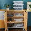 imageRubbermaid Cleverstore 6 Qt Clear Storage Bins with Lids 12Pack Stackable BPAFree Made in USA16 Qt  6 Pack