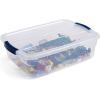 imageRubbermaid Cleverstore 6 Qt Clear Storage Bins with Lids 12Pack Stackable BPAFree Made in USA16 Qt  6 Pack