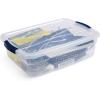 imageRubbermaid Cleverstore 6 Qt Clear Storage Bins with Lids 12Pack Stackable BPAFree Made in USA16 Qt  6 Pack