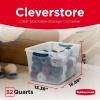 imageRubbermaid Cleverstore 6 Qt Clear Storage Bins with Lids 12Pack Stackable BPAFree Made in USA32 Qt  6 Pack