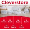 imageRubbermaid Cleverstore 6 Qt Clear Storage Bins with Lids 12Pack Stackable BPAFree Made in USA32 Qt  6 Pack