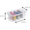 imageRubbermaid Cleverstore 6 Qt Clear Storage Bins with Lids 12Pack Stackable BPAFree Made in USA6 Qt  12 Pack