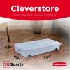 imageRubbermaid Cleverstore 6 Qt Clear Storage Bins with Lids 12Pack Stackable BPAFree Made in USAUnder the Bed  2 Pack