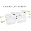 imageRubbermaid Cleverstore 6 Qt Clear Storage Bins with Lids 12Pack Stackable BPAFree Made in USAVariety  16 Pack