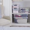 imageRubbermaid Cleverstore 6 Qt Clear Storage Bins with Lids 12Pack Stackable BPAFree Made in USAVariety  16 Pack
