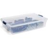 imageRubbermaid Cleverstore 74 Qt Clear Storage Bins with Lids 4Pack Stackable BPAFree Made in USA42 Qt  4 Pack