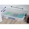 imageRubbermaid Cleverstore 74 Qt Clear Storage Bins with Lids 4Pack Stackable BPAFree Made in USA42 Qt  4 Pack