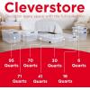imageRubbermaid Cleverstore 74 Qt Clear Storage Bins with Lids 4Pack Stackable BPAFree Made in USA71 Qt  4 Pack