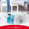 imageRubbermaid Cleverstore 74 Qt Clear Storage Bins with Lids 4Pack Stackable BPAFree Made in USA71 Qt  4 Pack