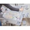 imageRubbermaid Cleverstore 74 Qt Clear Storage Bins with Lids 4Pack Stackable BPAFree Made in USA74 Qt  4 Pack w Trays