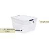 imageRubbermaid Cleverstore 74 Qt Clear Storage Bins with Lids 4Pack Stackable BPAFree Made in USA74 Qt  4 Pack w Trays