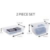 imageRubbermaid Cleverstore 74 Qt Clear Storage Bins with Lids 4Pack Stackable BPAFree Made in USA74 Qt  4 Pack w Trays