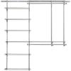 imageRubbermaid Configurations Deluxe Custom Closet Kit 36 Ft Adjustable Metal Wire Shelving White Finish Expandable Organization System Hardware Included for Home ClosetPantryLaundryMudroomTitanium