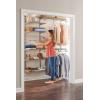 imageRubbermaid Configurations Deluxe Custom Closet Kit 36 Ft Adjustable Metal Wire Shelving White Finish Expandable Organization System Hardware Included for Home ClosetPantryLaundryMudroomTitanium