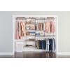 imageRubbermaid Configurations Deluxe Custom Closet Kit 36 Ft Adjustable Metal Wire Shelving White Finish Expandable Organization System Hardware Included for Home ClosetPantryLaundryMudroomTitanium