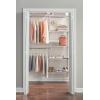 imageRubbermaid Configurations Deluxe Custom Closet Kit 36 Ft Adjustable Metal Wire Shelving White Finish Expandable Organization System Hardware Included for Home ClosetPantryLaundryMudroomWhite