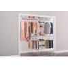 imageRubbermaid Configurations Deluxe Custom Closet Kit 36 Ft Adjustable Metal Wire Shelving White Finish Expandable Organization System Hardware Included for Home ClosetPantryLaundryMudroomWhite