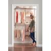 imageRubbermaid Configurations Deluxe Custom Closet Kit 36 Ft Adjustable Metal Wire Shelving White Finish Expandable Organization System Hardware Included for Home ClosetPantryLaundryMudroomTitanium