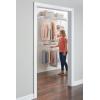 imageRubbermaid Configurations Deluxe Custom Closet Kit 36 Ft Adjustable Metal Wire Shelving White Finish Expandable Organization System Hardware Included for Home ClosetPantryLaundryMudroomWhite
