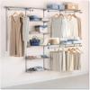 imageRubbermaid Configurations Deluxe Custom Closet Kit 36 Ft Adjustable Metal Wire Shelving White Finish Expandable Organization System Hardware Included for Home ClosetPantryLaundryMudroomTitanium