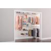 imageRubbermaid Configurations Deluxe Custom Closet Kit 36 Ft Adjustable Metal Wire Shelving White Finish Expandable Organization System Hardware Included for Home ClosetPantryLaundryMudroomWhite