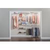 imageRubbermaid Configurations Deluxe Custom Closet Kit 36 Ft Adjustable Metal Wire Shelving White Finish Expandable Organization System Hardware Included for Home ClosetPantryLaundryMudroomWhite
